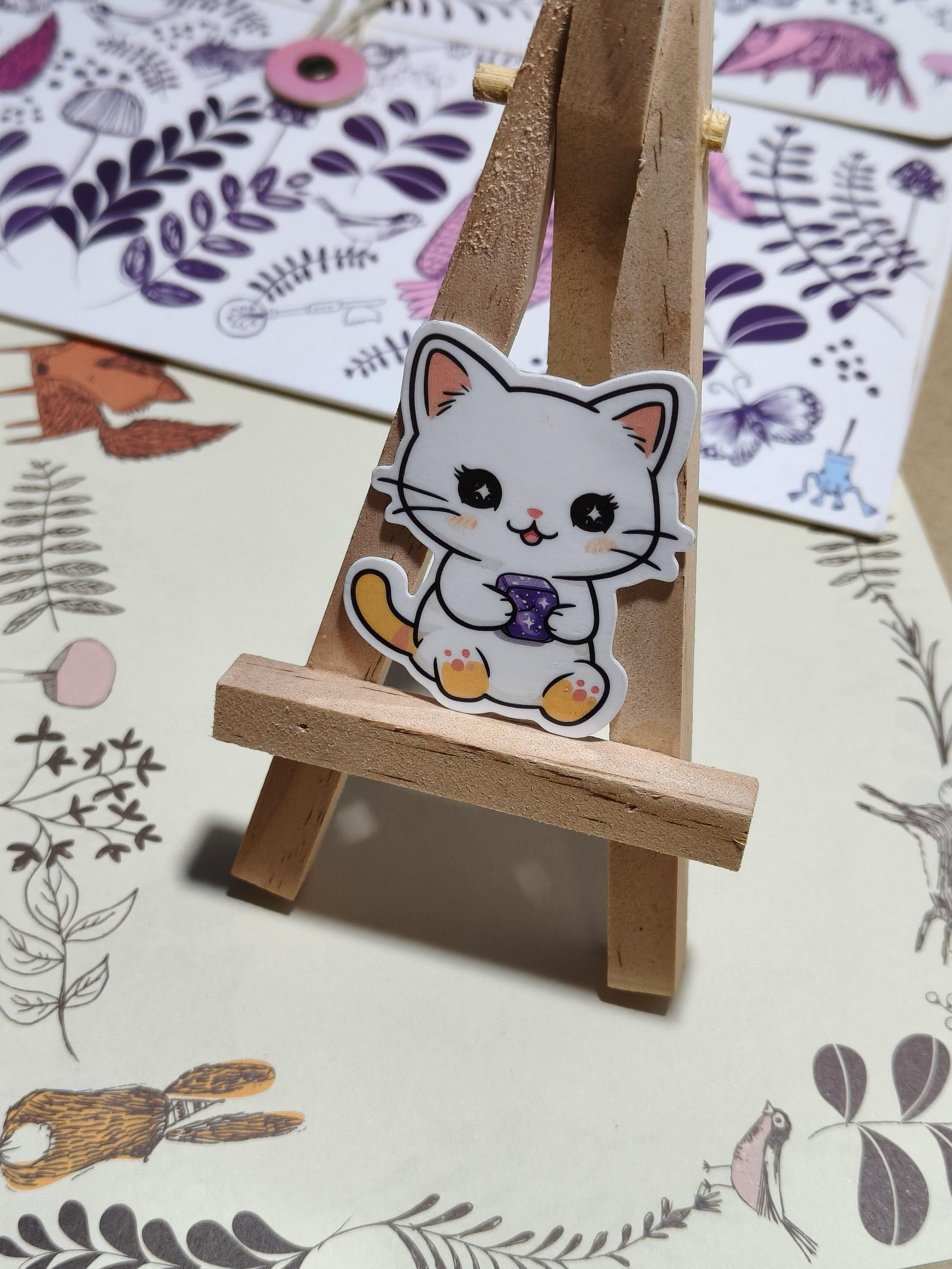 Vinyl Colourful Sticker Set - Fidget animals - Raccoon, otter, frog, cat, fish etc - Matte Laminated Stickers - Handmade - Water resistant