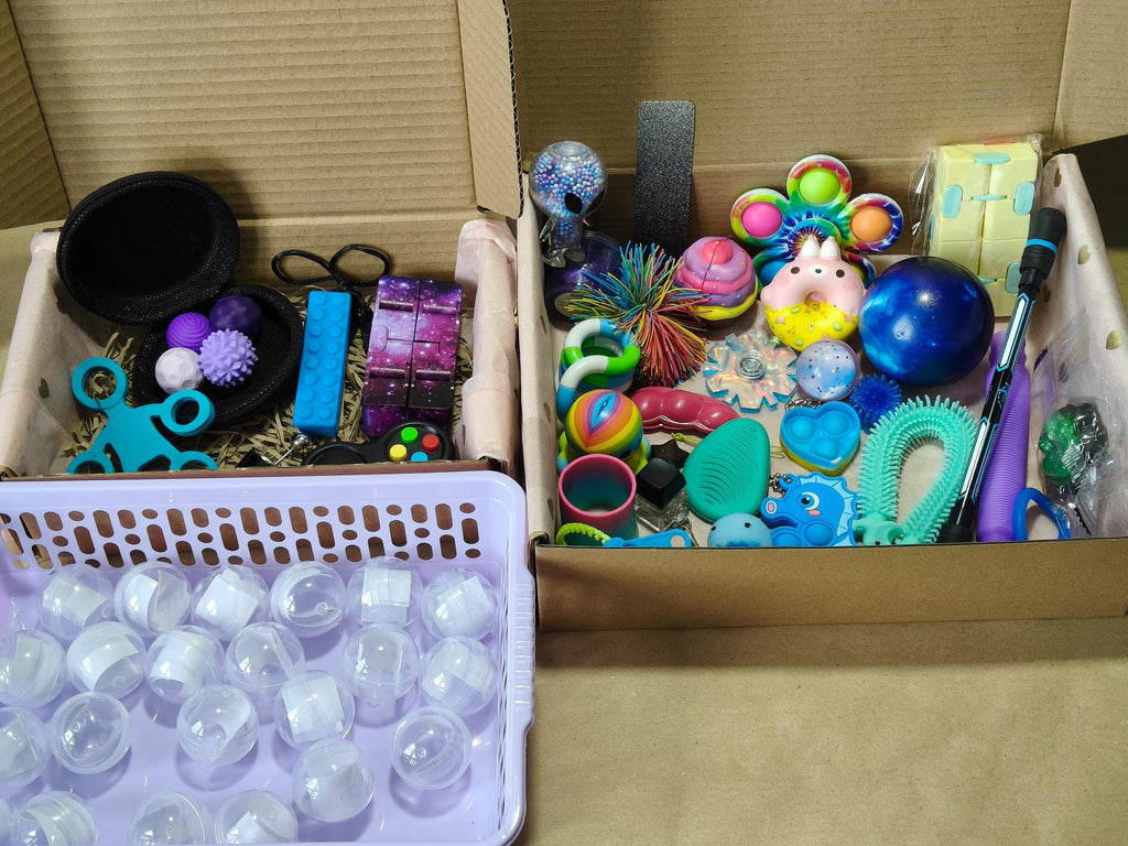 Mystery Surprise Fidget Box - Capsule ball selected - Instagram video selection - Adult/older children fidget toys