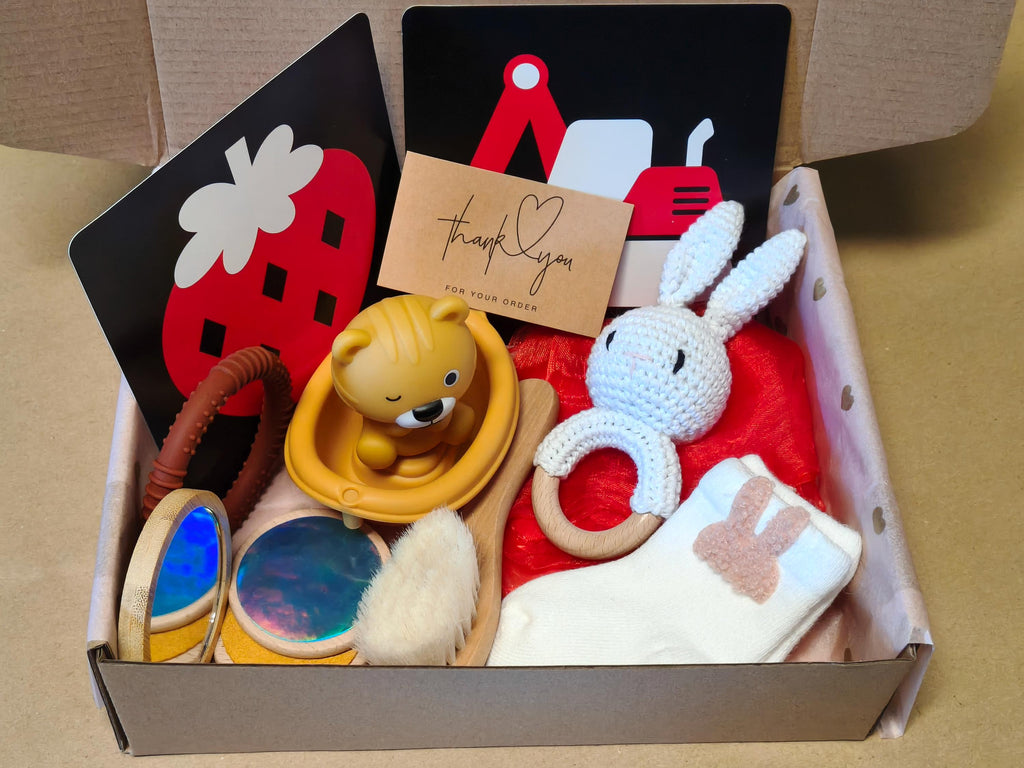 Fidget Sensory Box - Newborn - New baby activity gift box