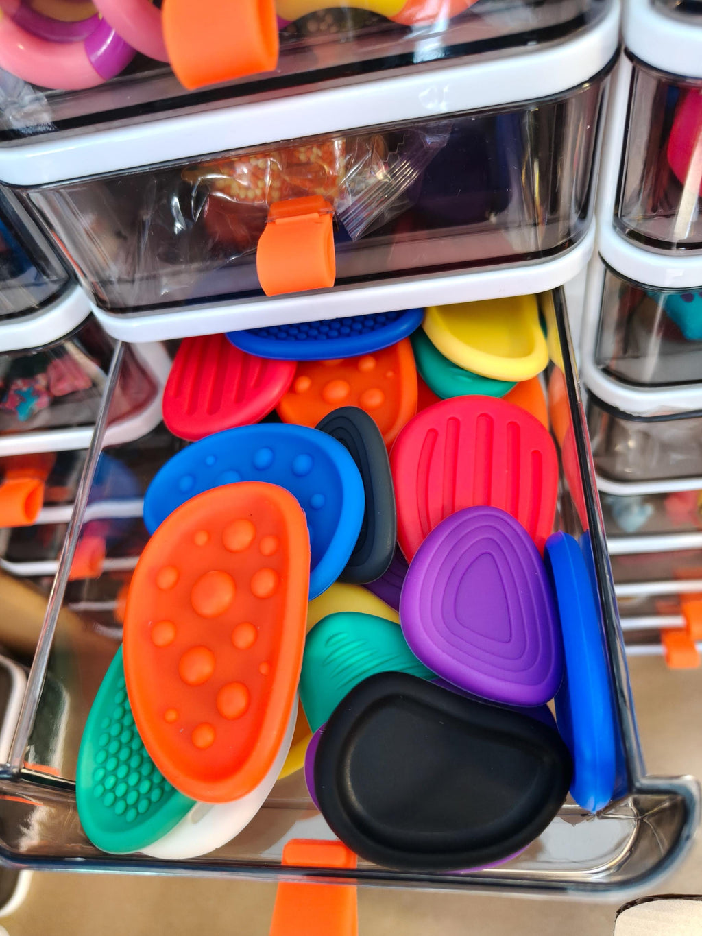 Fidget Box - Dark - Adult/older children fidget toys - Darker sporty theme - 11 pieces