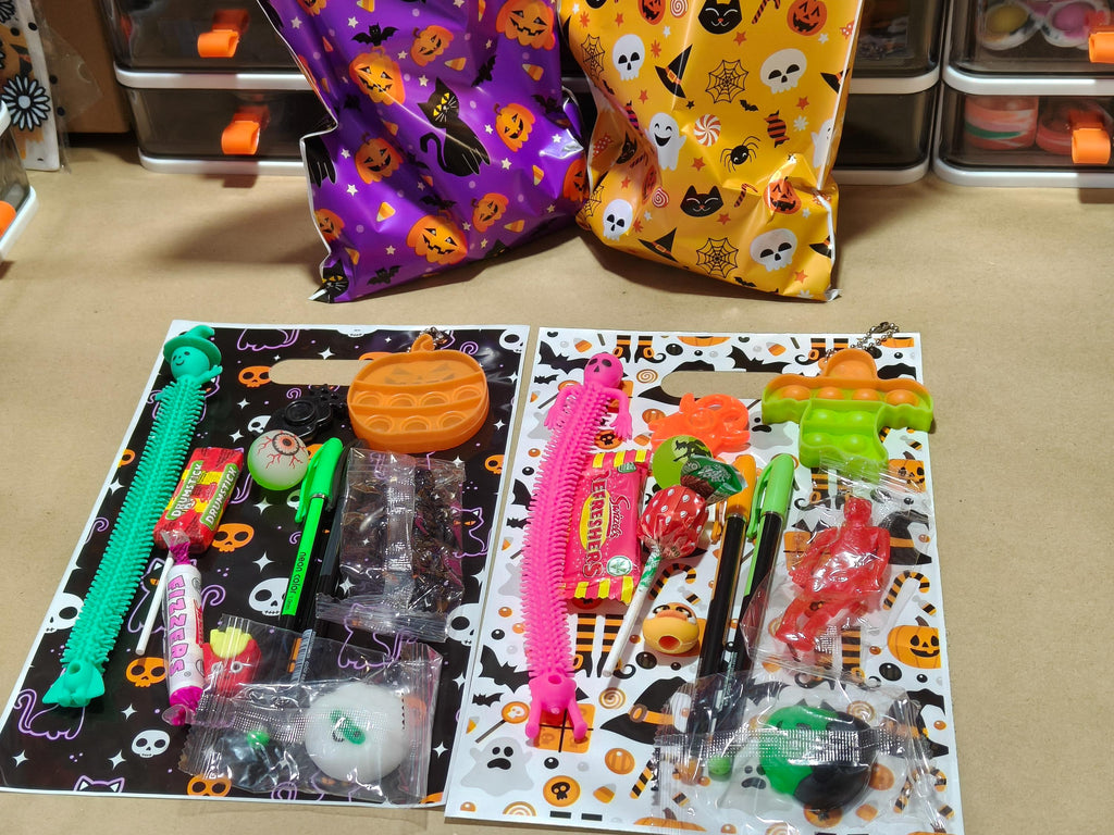 Pre-Filled Halloween Fidget Gift Bag - Party Bag - Halloween Favour - Presents - Fidget Busy Bag - Kids