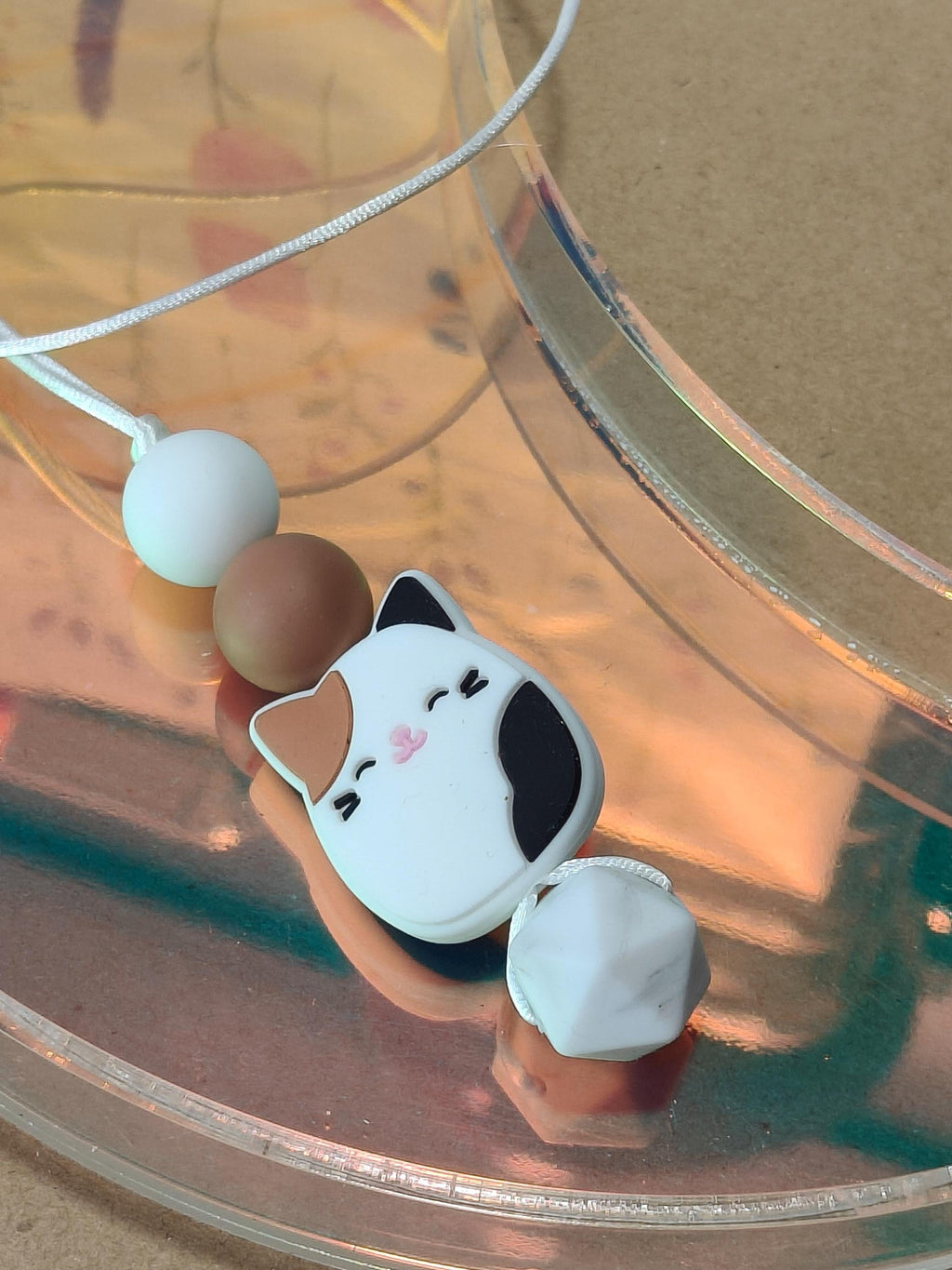 Handmade Silicone Beaded Necklace - Chewelry - Stim - Cat