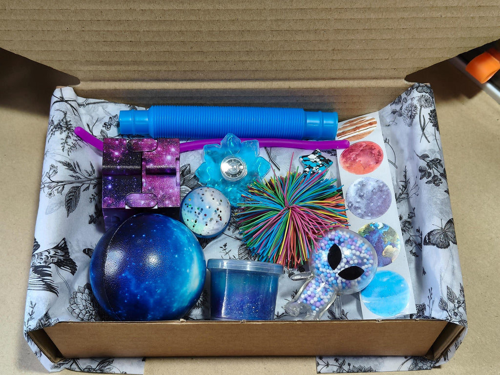 Fidget Box - Space Galaxy - Adult/older children fidget toys