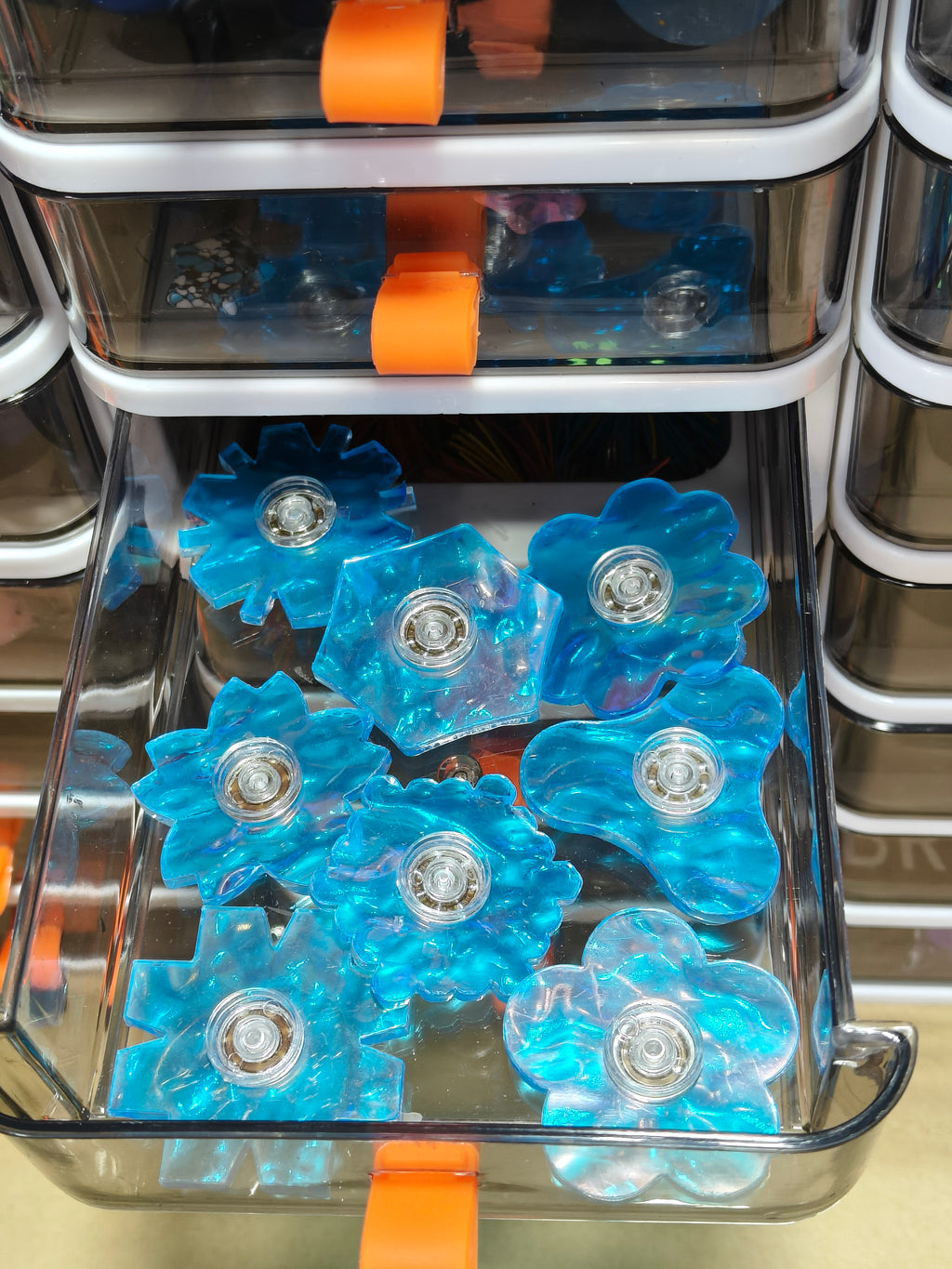 Mini Fidget Spinner - Blue Ice - Various Shapes