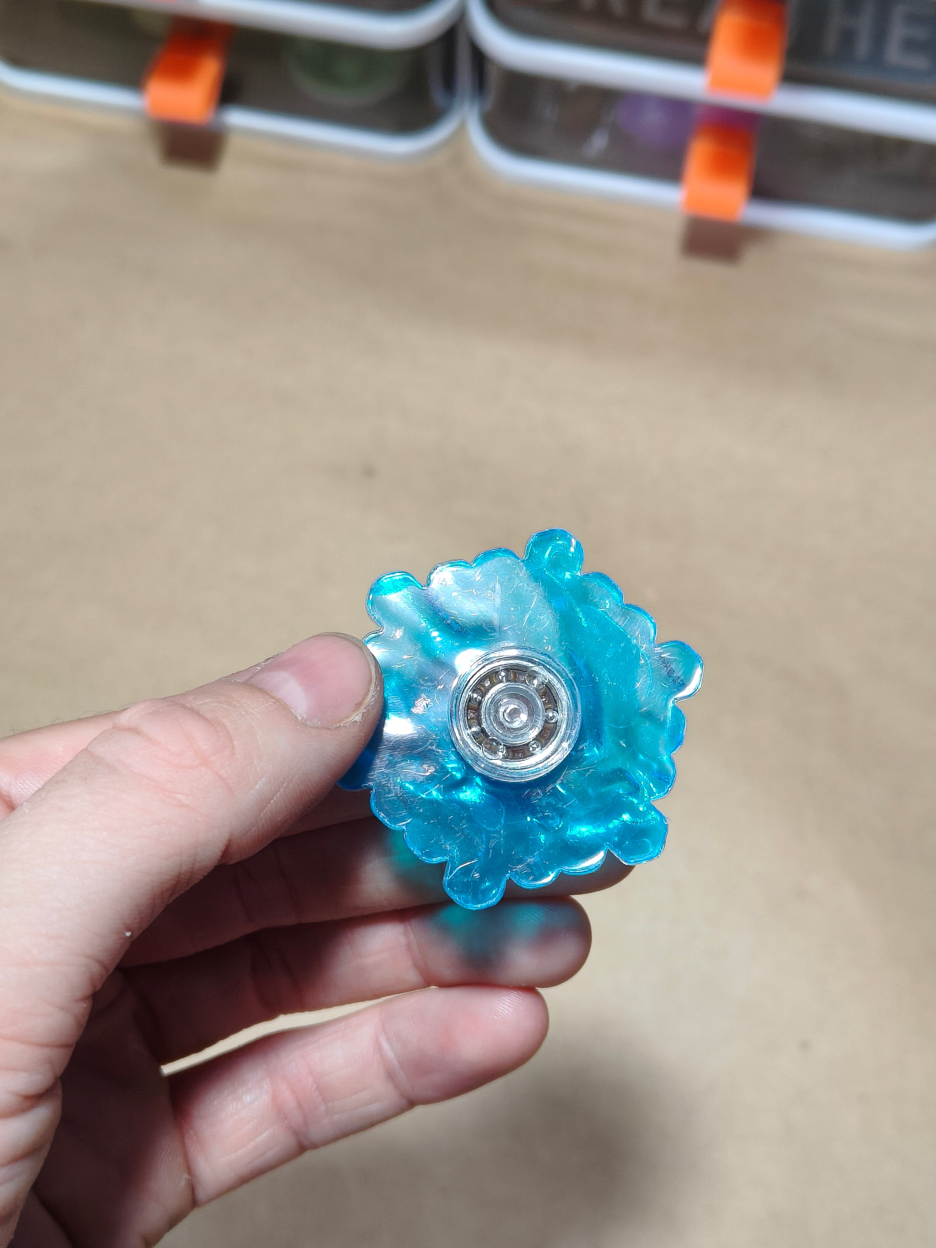 Mini Fidget Spinner - Blue Ice - Various Shapes