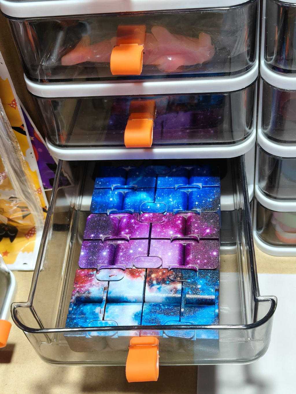 Infinity Cube - Moving Fidget - Galaxy Themed