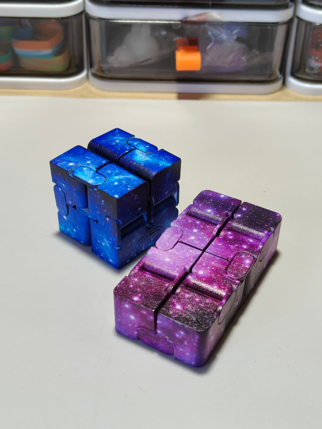 Infinity Cube - Moving Fidget - Galaxy Themed