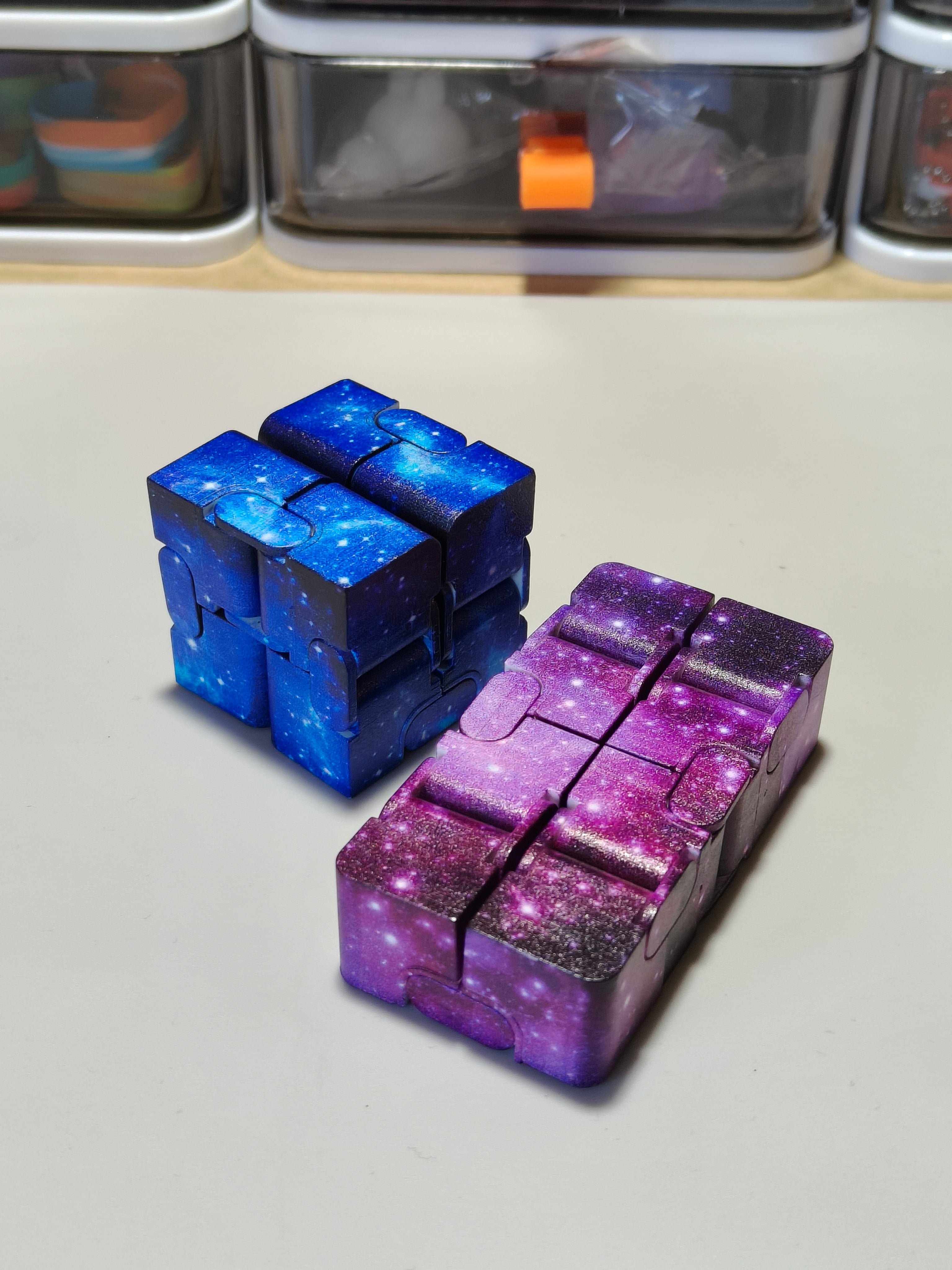 Infinity Cube - Moving Fidget - Galaxy Themed