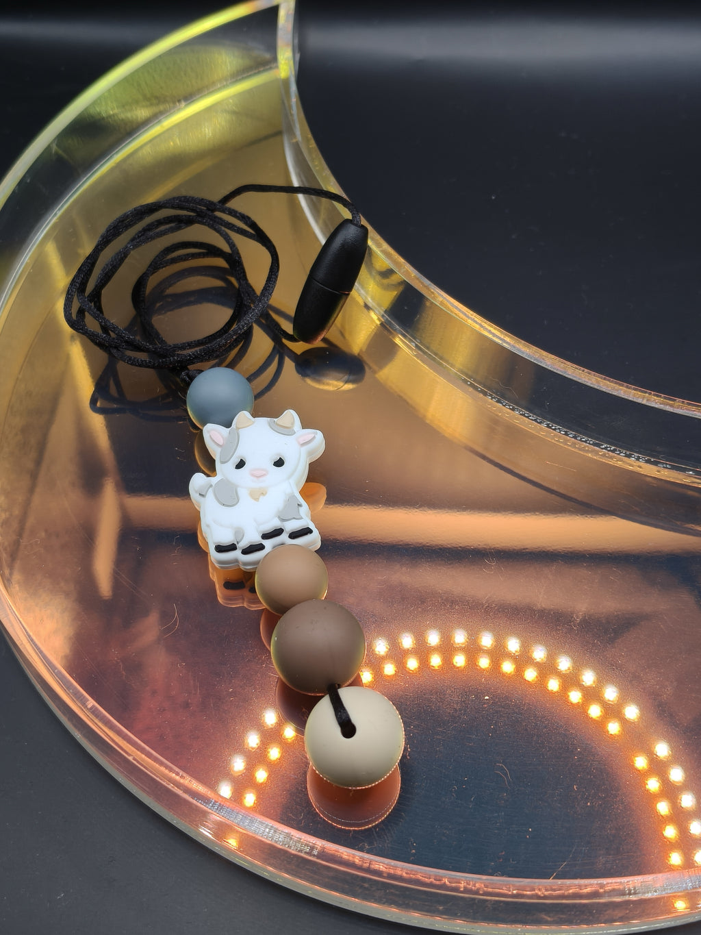 Handmade Silicone Beaded Necklace - Chewelry - Stim - Goat