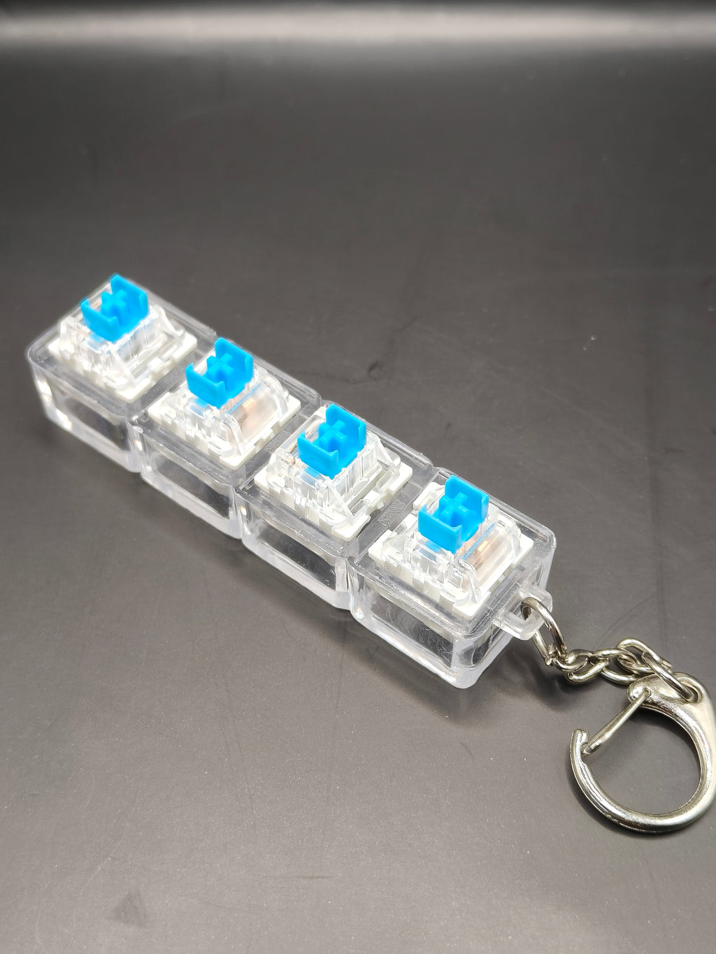 Custom 4-Way Keyboard Switch Fidget Keychain