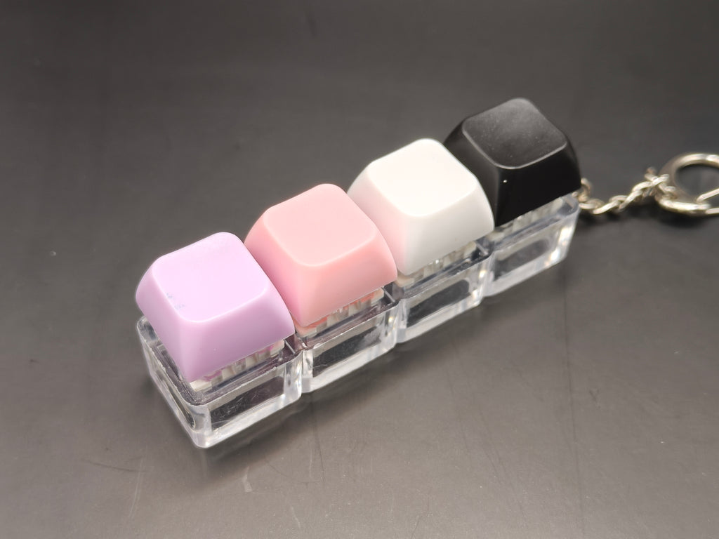 Custom 4-Way Keyboard Switch Fidget Keychain