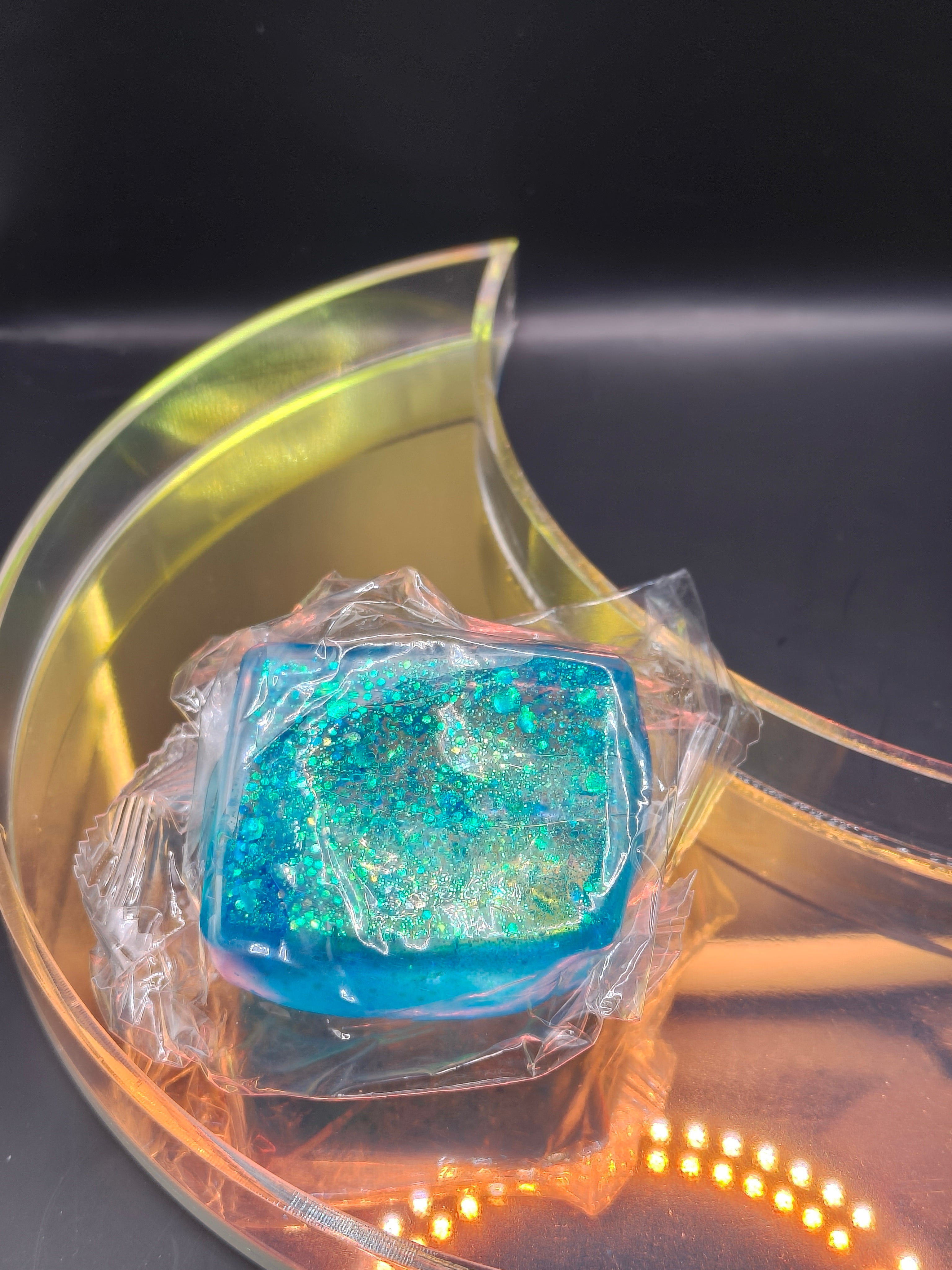 Aurora Glitter Sugar Square Squishy