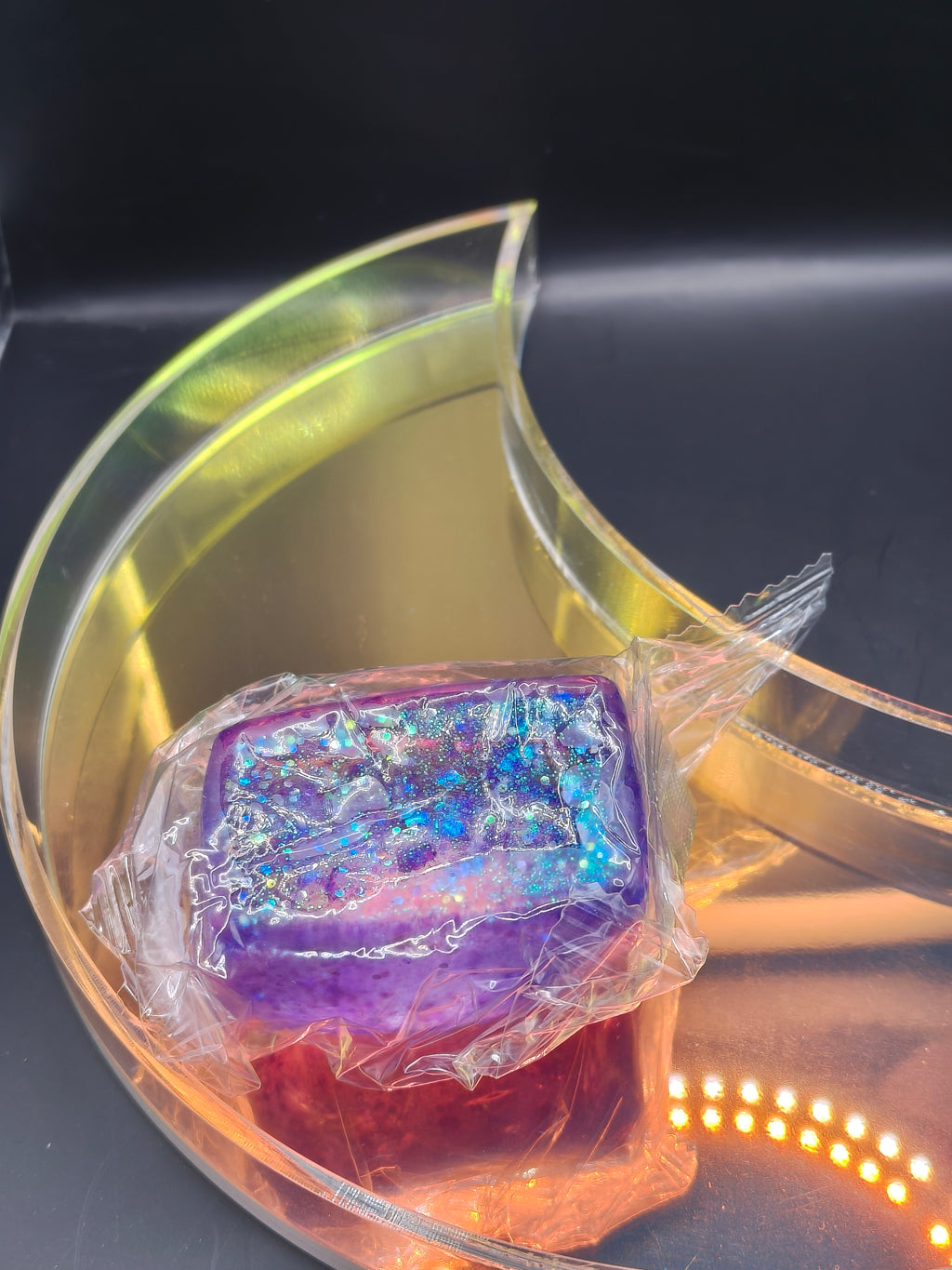 Aurora Glitter Sugar Square Squishy