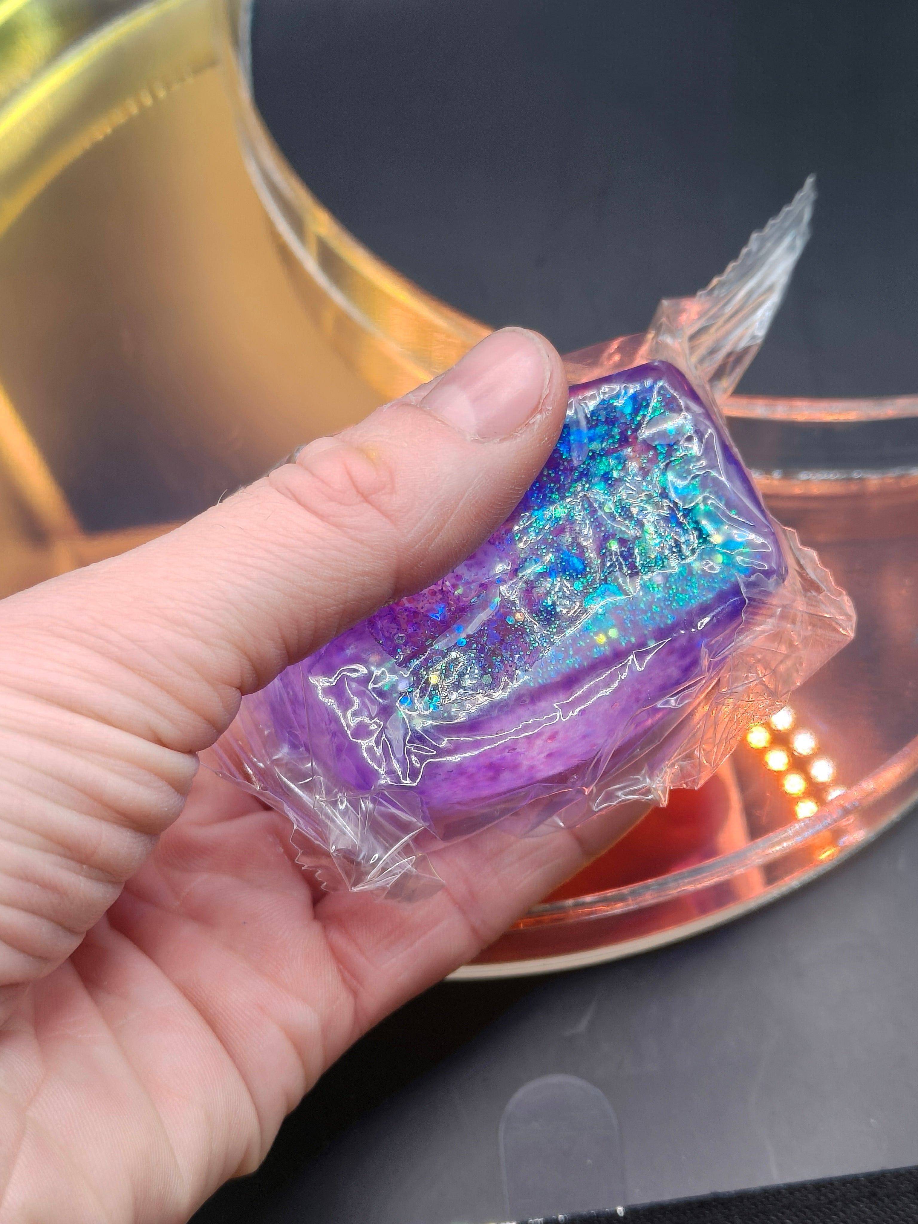 Aurora Glitter Sugar Square Squishy