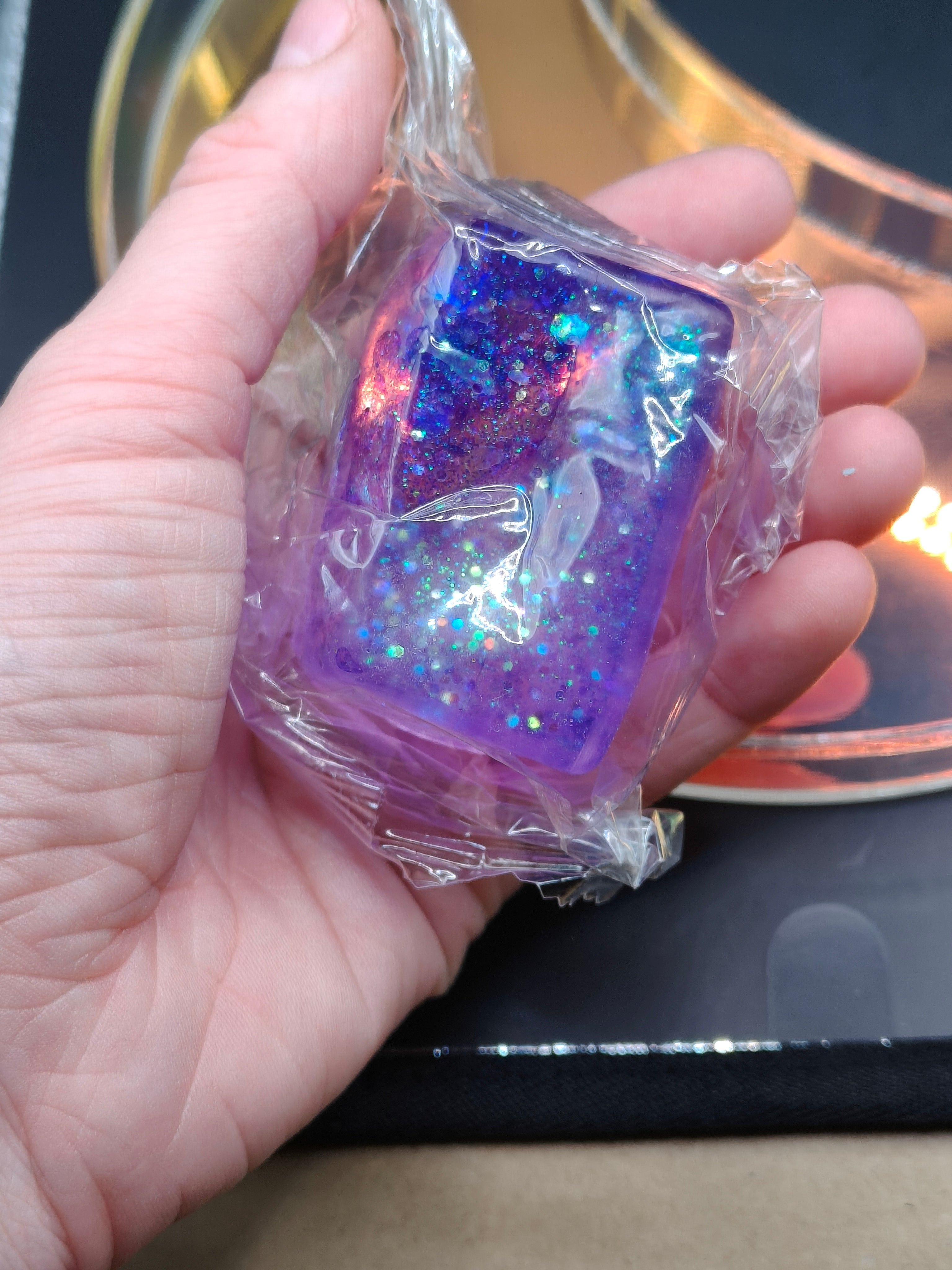 Aurora Glitter Sugar Square Squishy