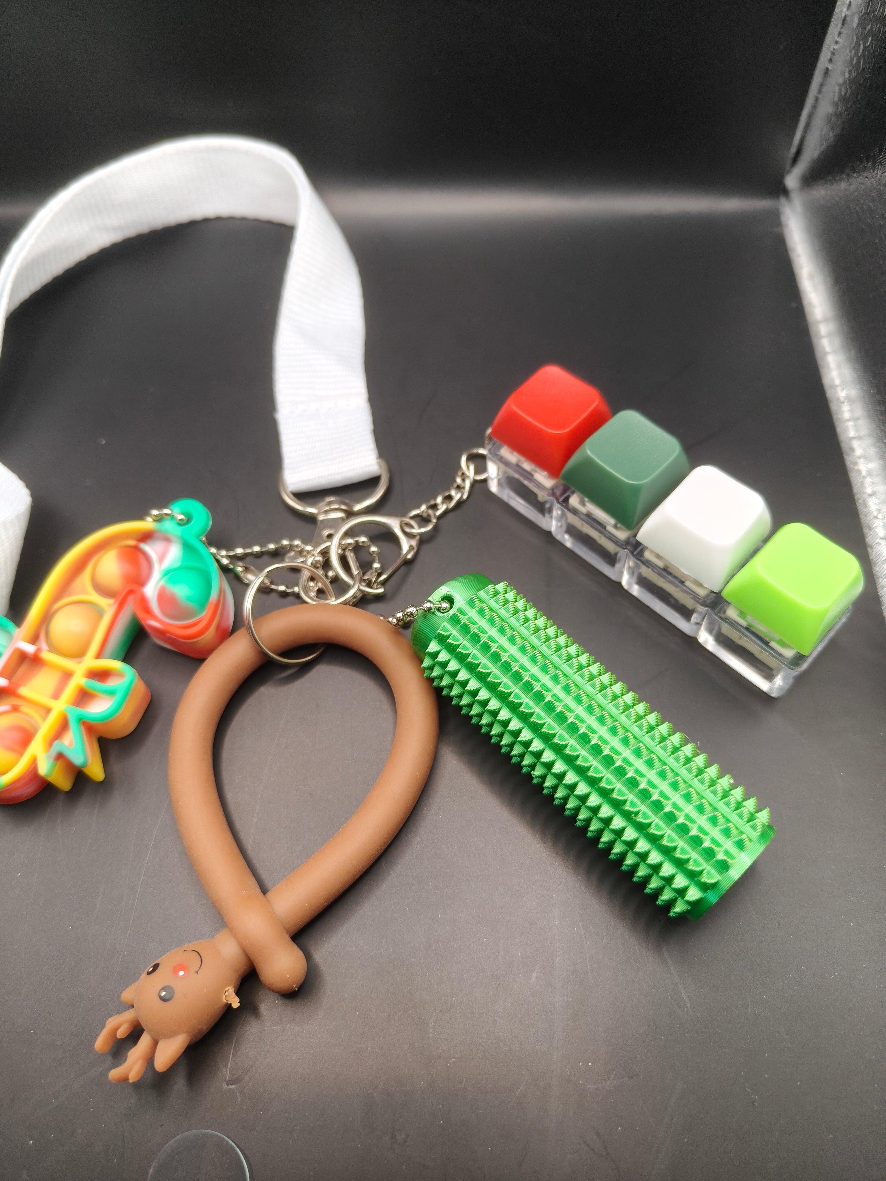 Fidget Lanyard or Wristlet - Christmas