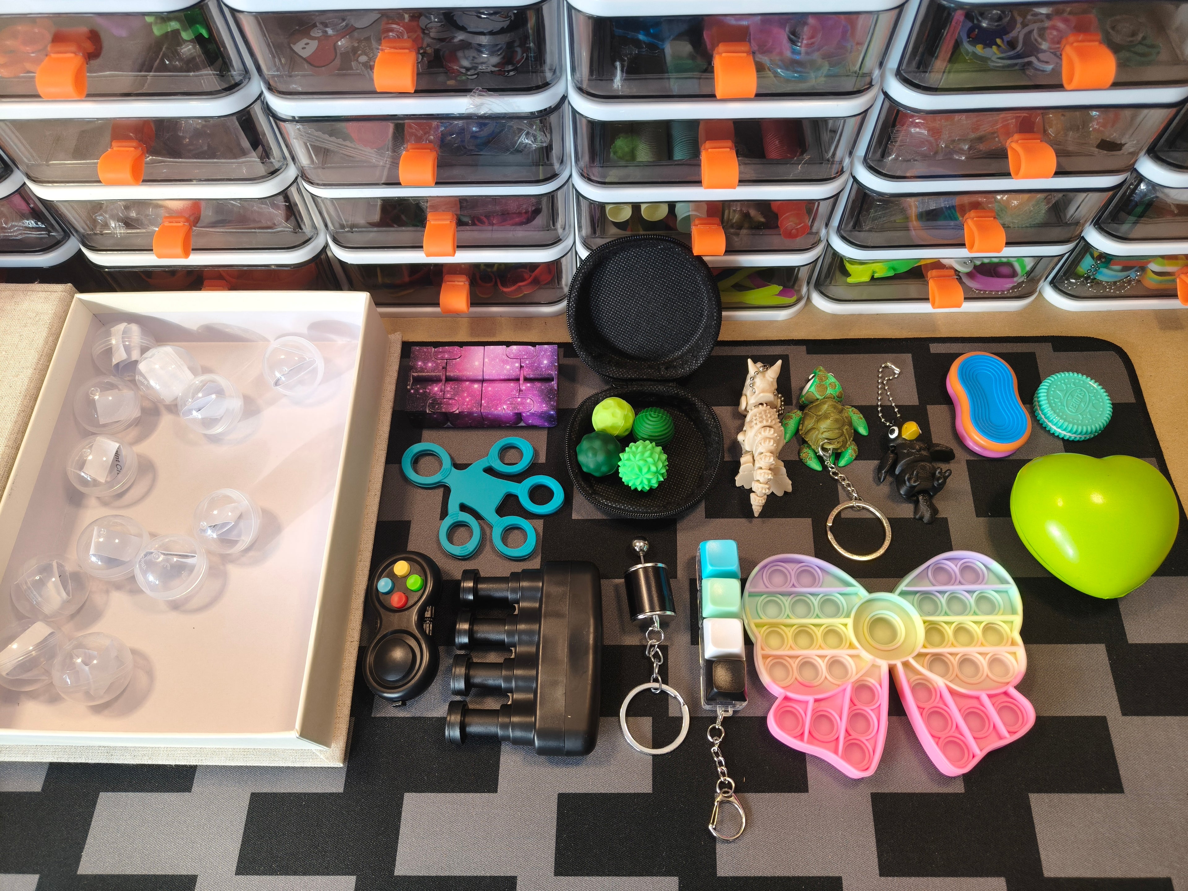 Mystery Surprise Fidget Box - Capsule ball selected - Instagram video selection - Adult/older children fidget toys