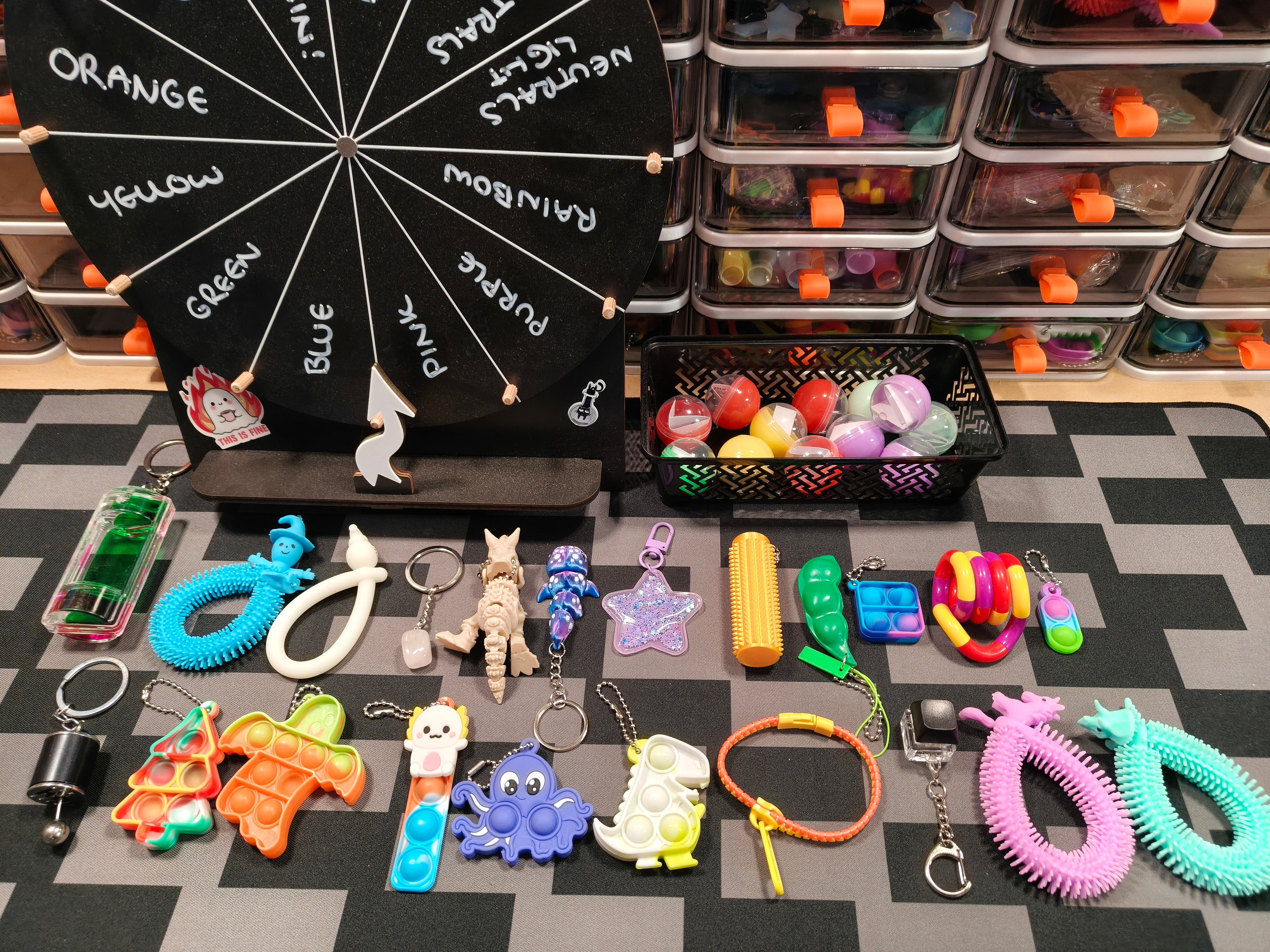 Mystery Fidget Lanyard/Wristlet - Capsule ball selected