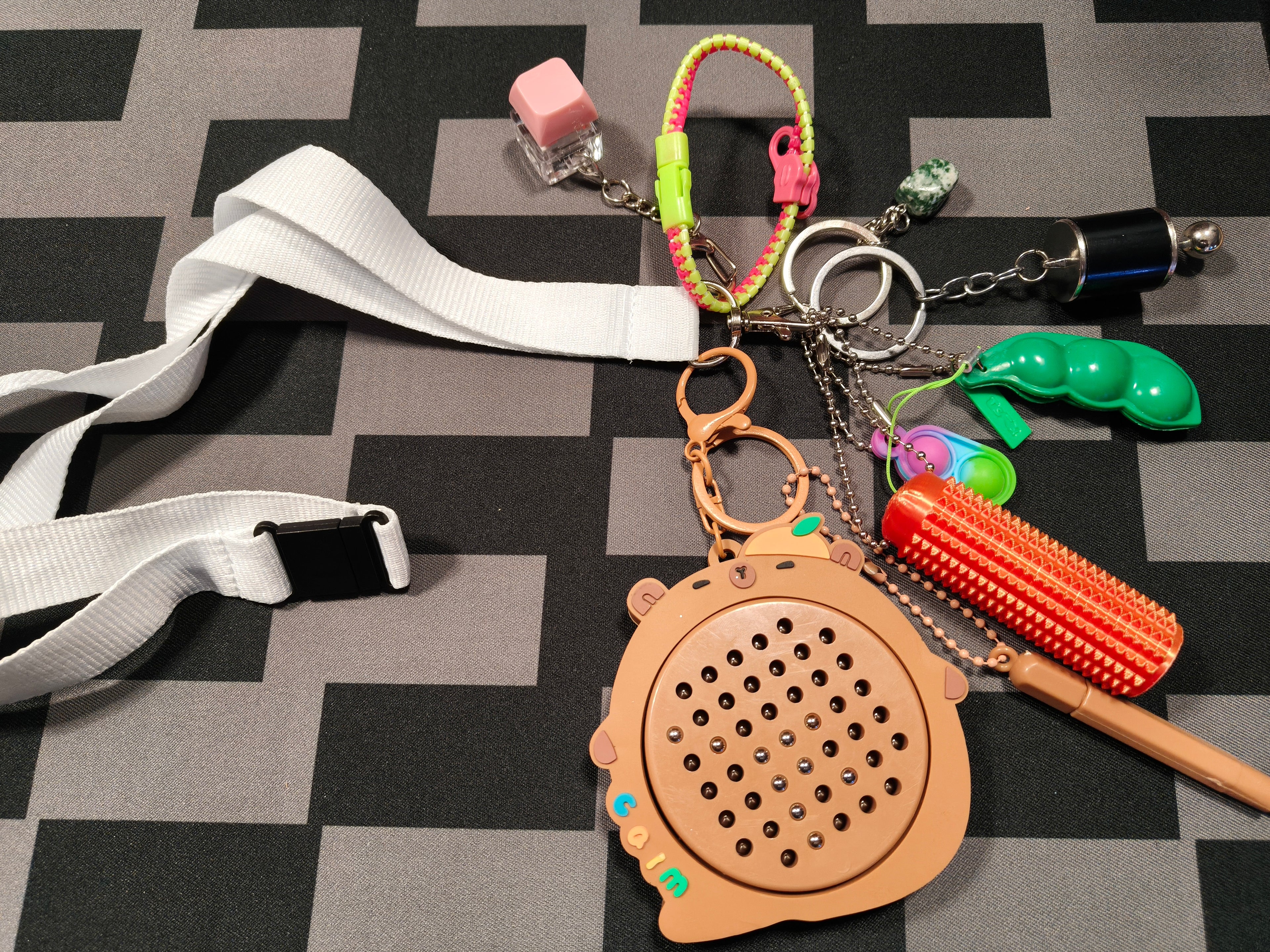 Mystery Fidget Lanyard/Wristlet - Capsule ball selected