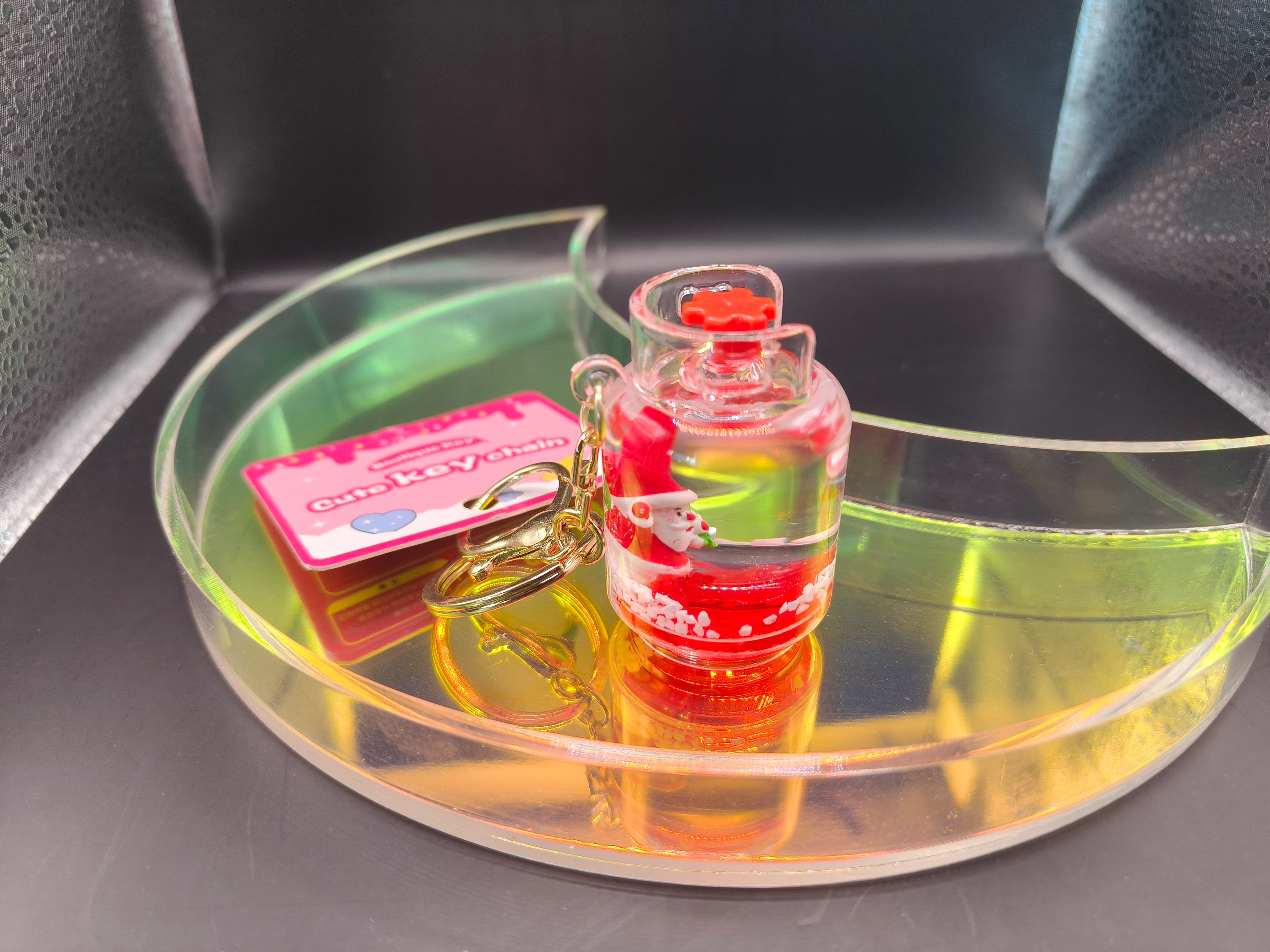 Christmas Liquid Motion Keychain