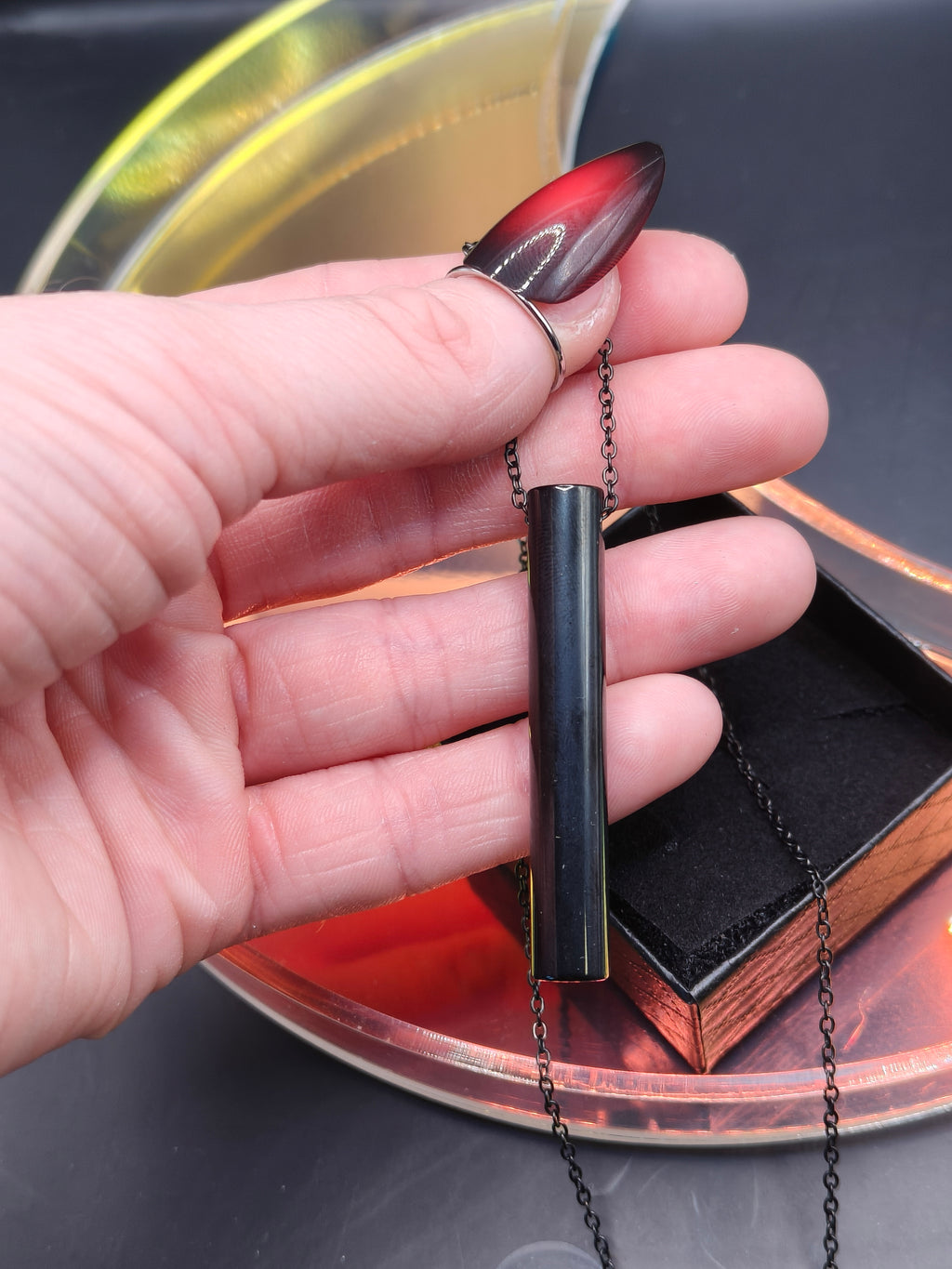 Anxiety Breathing Tube Necklace