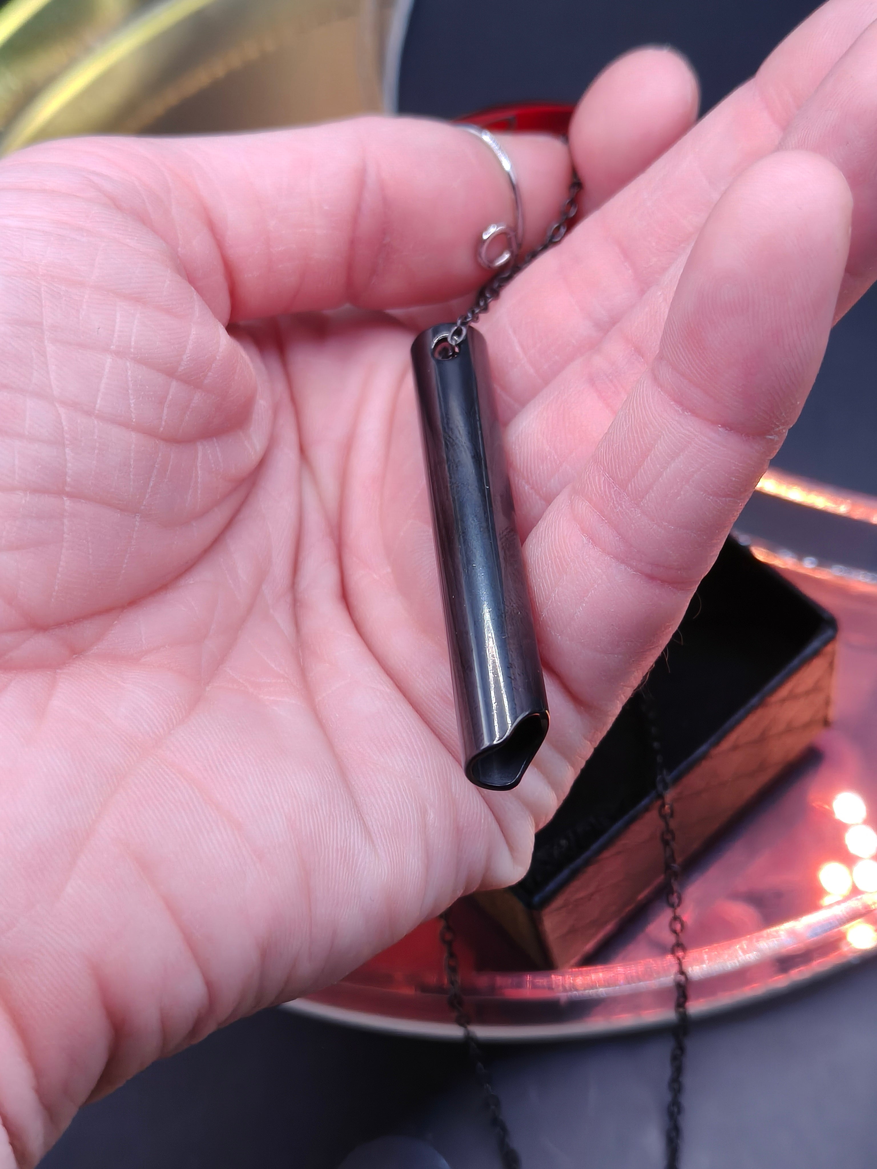 Anxiety Breathing Tube Necklace