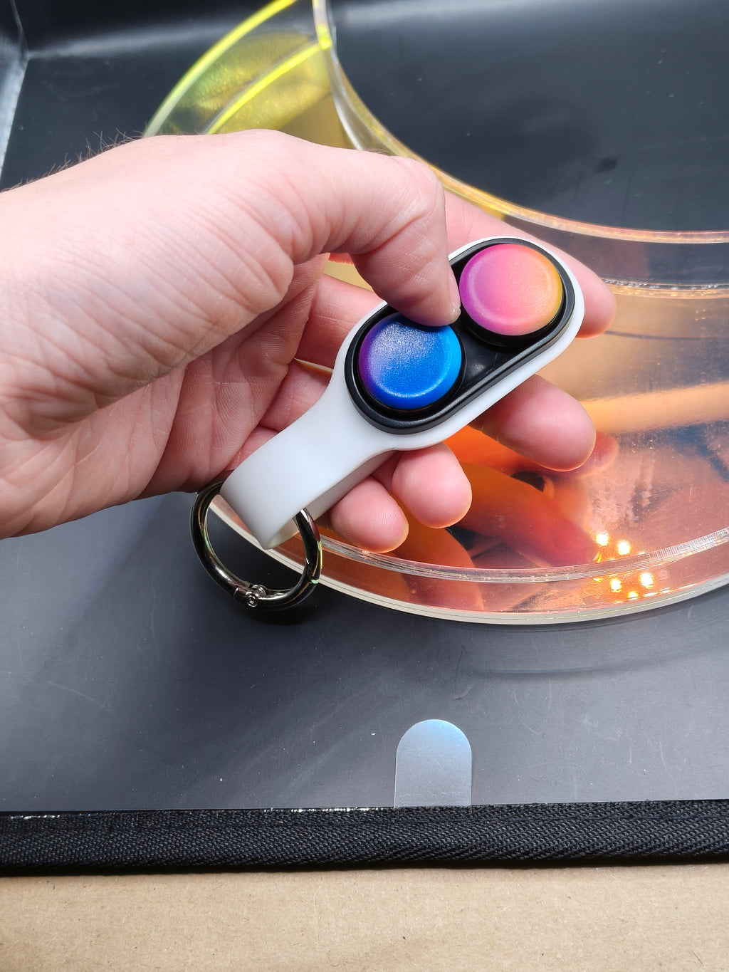 Magnetic Fidget Flip Keychain