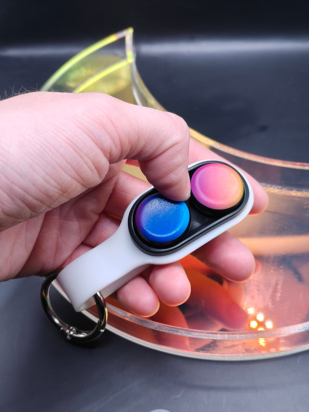 Magnetic Fidget Flip Keychain