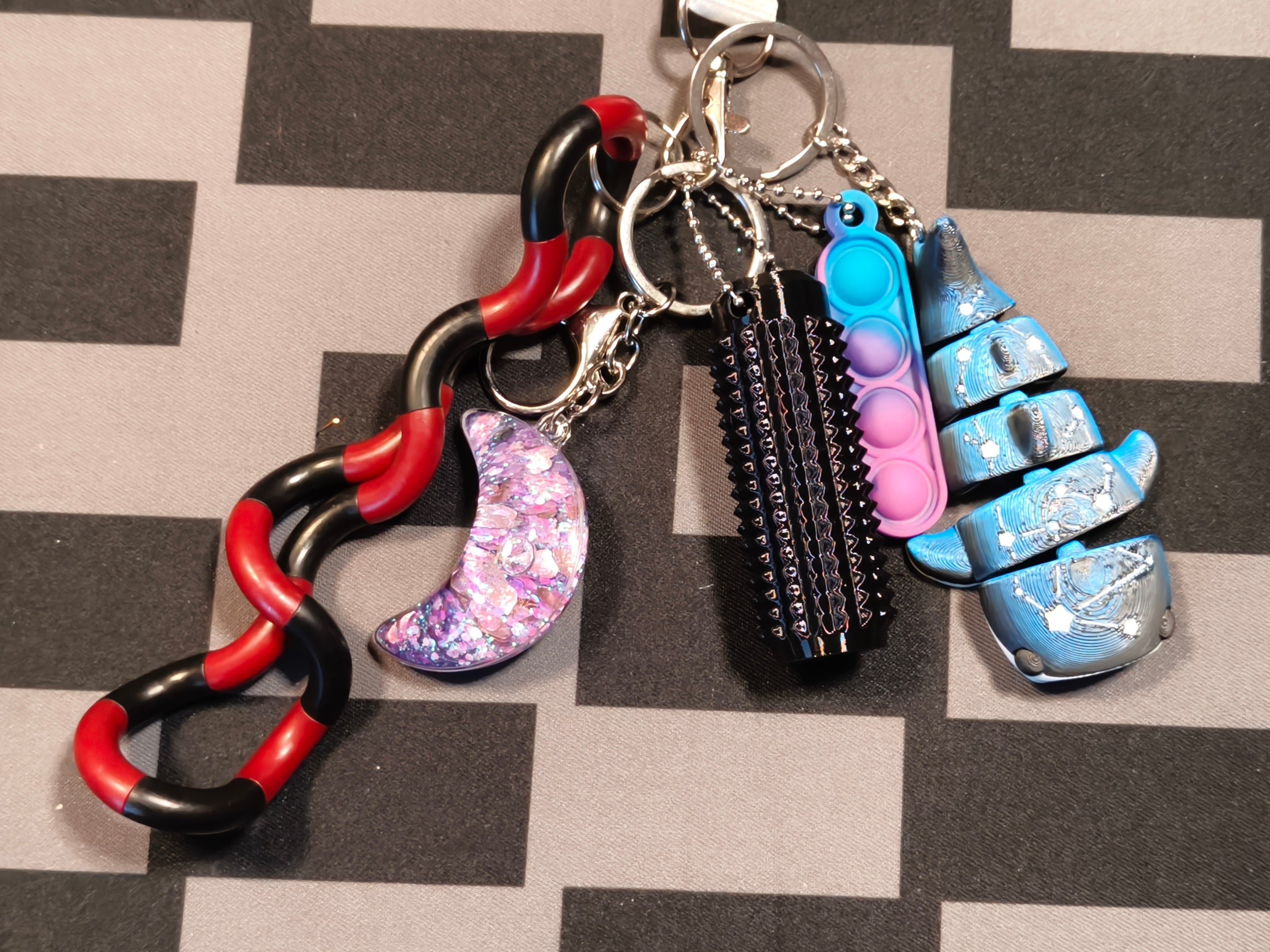 Fidget Lanyard or Wristlet - Galaxy