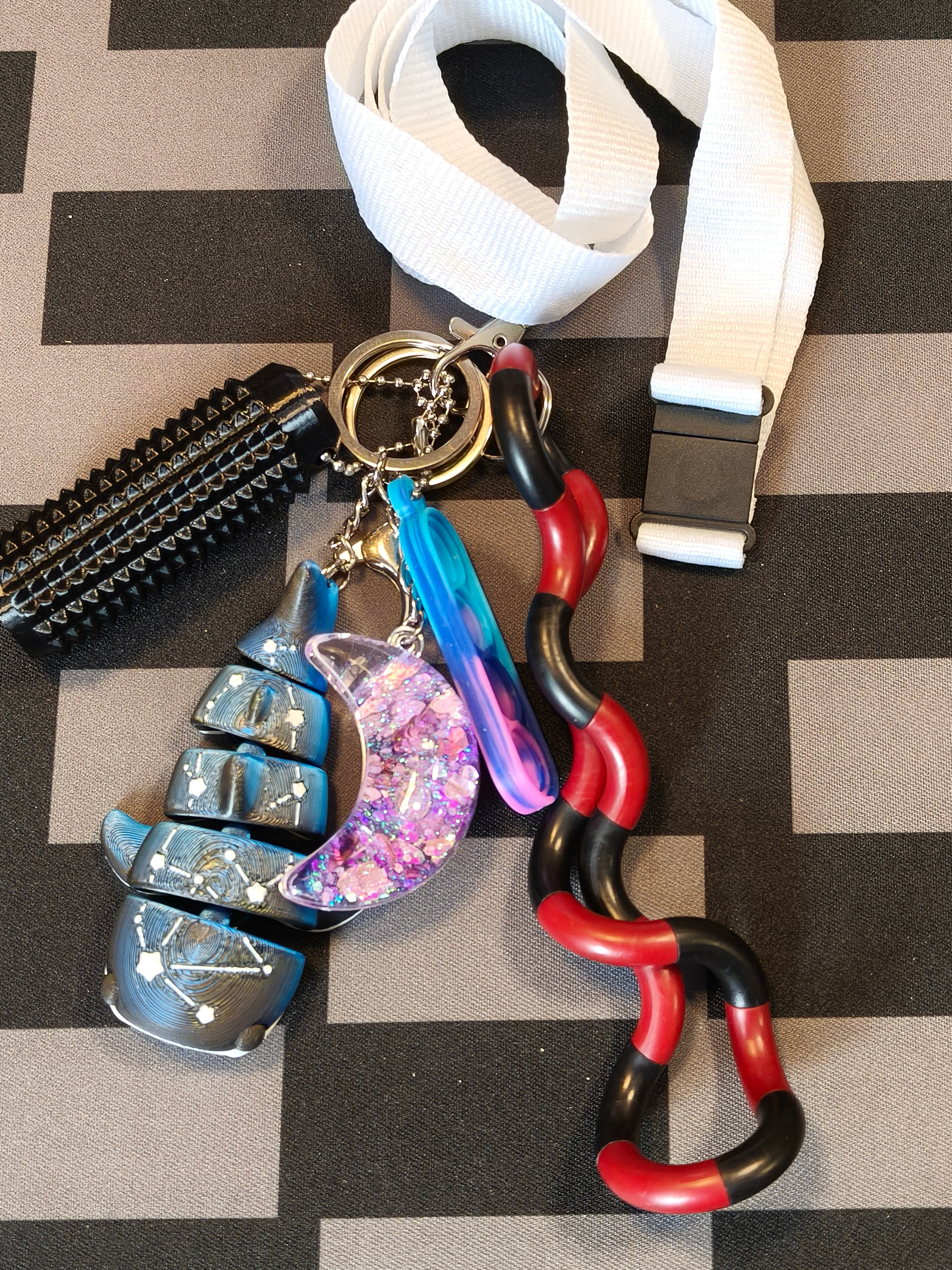 Fidget Lanyard or Wristlet - Galaxy