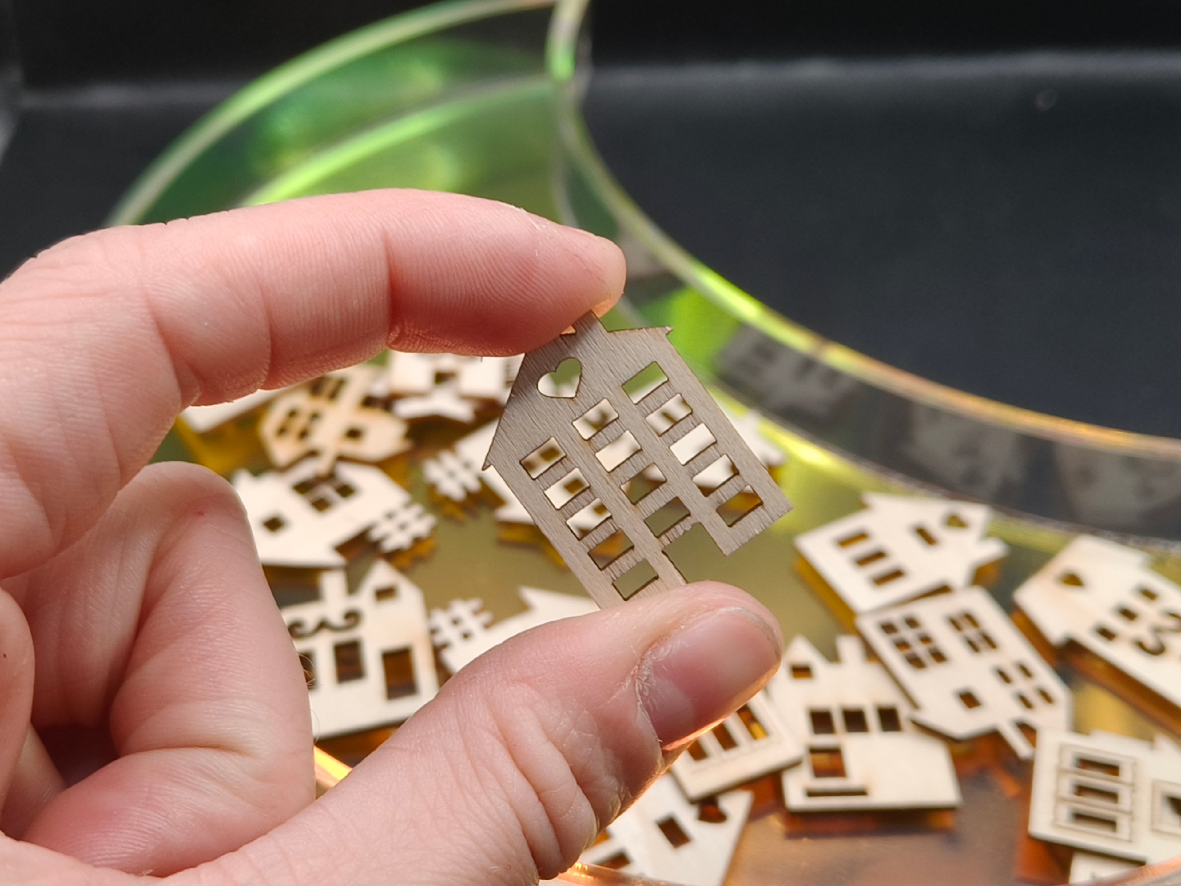 Wooden Confetti - Houses