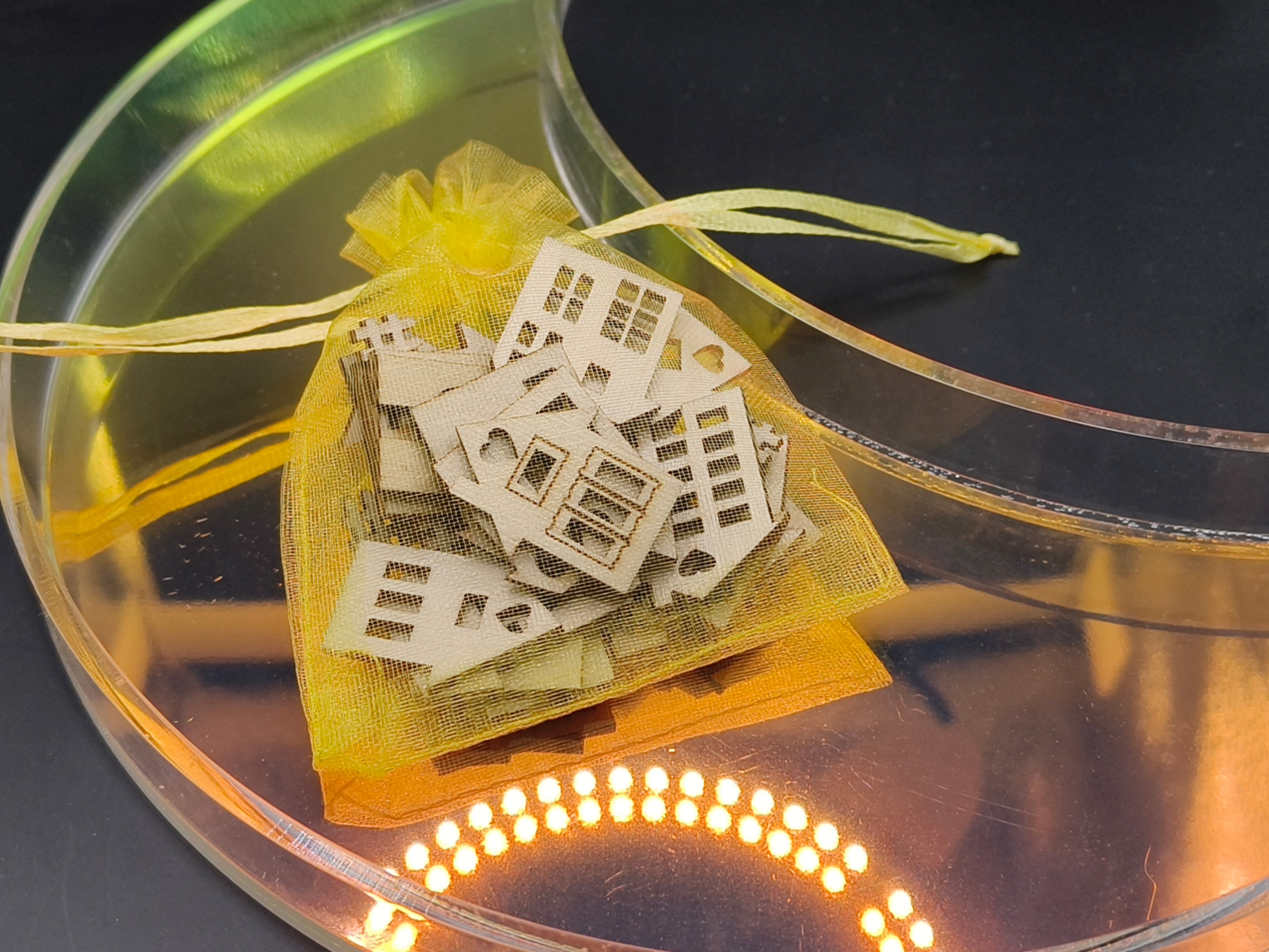 Wooden Confetti - Houses