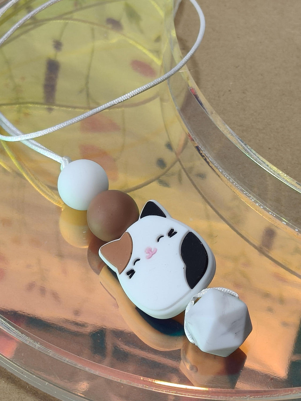 Handmade Silicone Beaded Necklace - Chewelry - Stim - Cat